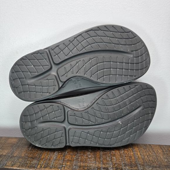Oofos OOahh Womens Size 7 Recovery Slip-On Comfort Beach Sandals Slides Black - Picture 9 of 11